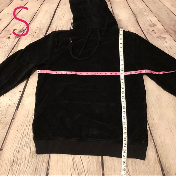 Anthropologie Corduroy Sweatshirt Pullover Black Cords Unisex - Picture 5 of 8